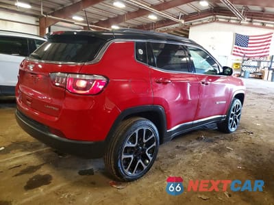 Trzecie zdjęcie samochodu z tyłu: 2018 JEEP COMPASS LIMITED VIN:3C4NJDCB7JT435349 - miniatura