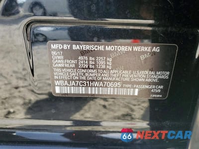Zdjęcie 12 z 12 samochodu: 2017 BMW 530 XI VIN:WBAJA7C31HWA70695 - miniatura