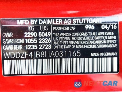 Zdjęcie 12 z 12 samochodu: 2017 MERCEDES-BENZ E 300 VIN:WDDZF4JB8HA031165 - miniatura