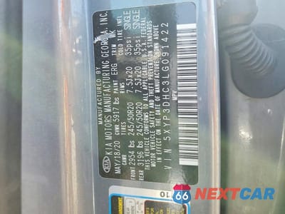 Zdjęcie 13 z 13 samochodu: 2020 KIA TELLURIDE EX VIN:5XYP3DHC3LG091422 - miniatura