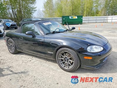 Czwarte zdjęcie samochodu z boku: 1999 MAZDA MX-5 MIATA VIN:JM1NB3537X0124734 - miniatura