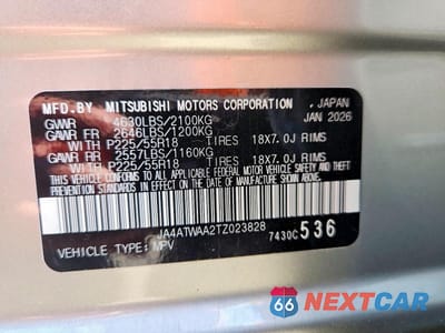 Zdjęcie 14 z 14 samochodu: 2026 MITSUBISHI ECLIPSE CROSS SE VIN:JA4ATWAA2TZ023828 - miniatura