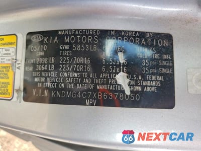Zdjęcie 13 z 13 samochodu: 2011 KIA SEDONA LX VIN:KNDMG4C7XB6378050 - miniatura
