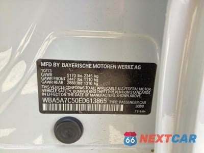 Zdjęcie 10 z 10 samochodu: 2014 BMW 528 XI VIN:WBA5A7C50ED613865 - miniatura