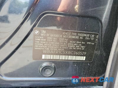 Zdjęcie 12 z 12 samochodu: 2011 BMW 528 I VIN:WBAFR1C5XBC260529 - miniatura