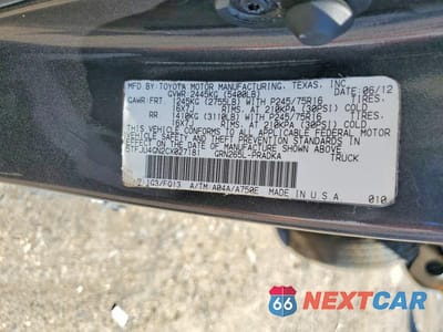 Zdjęcie 12 z 12 samochodu: 2012 TOYOTA TACOMA PRERUNNER V6 VIN:5TFJU4GN2CX027181 - miniatura