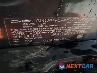 Zdjęcie 12 z 12 samochodu: 2016 JAGUAR XF S VIN:SAJBG4BV0GCY11103 - miniatura