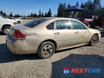Trzecie zdjęcie samochodu z tyłu: 2010 CHEVROLET IMPALA LT VIN:2G1WB5ENXA1175280 - miniatura