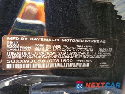 Zdjęcie 13 z 13 samochodu: 2018 BMW X4 XDRIVE28I VIN:5UXXW3C58J0T81800 - miniatura