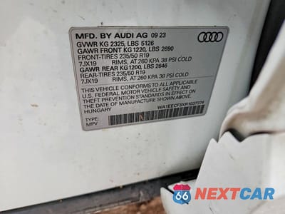 Zdjęcie 13 z 13 samochodu: 2024 AUDI Q3 PREMIUM PLUS S LINE 45 VIN:WA1EECF3XR1037374 - miniatura