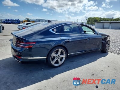 Trzecie zdjęcie samochodu z tyłu: 2021 GENESIS G80 3.5T VIN:KMTGC4SD4MU085003 - miniatura