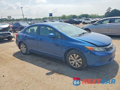 Czwarte zdjęcie samochodu z boku: 2012 HONDA CIVIC LX VIN:19XFB2E51CE053516 - miniatura