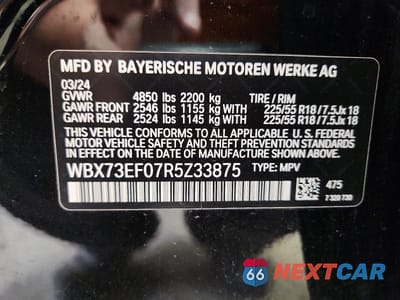 Zdjęcie 14 z 14 samochodu: 2024 BMW X1 XDRIVE28I VIN:WBX73EF07R5Z33875 - miniatura