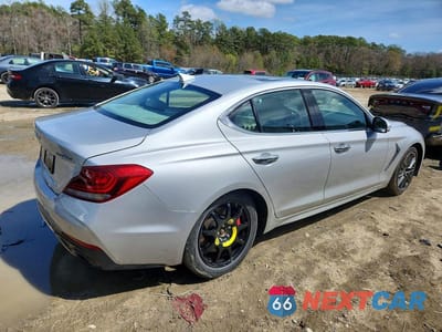 Trzecie zdjęcie samochodu z tyłu: 2019 GENESIS G70 3.3T ADVANCED VIN:KMTG74LE6KU023563 - miniatura