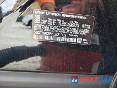 Zdjęcie 13 z 13 samochodu: 2019 BMW X3 XDRIVE30I VIN:5UXTR9C55KLE21309 - miniatura