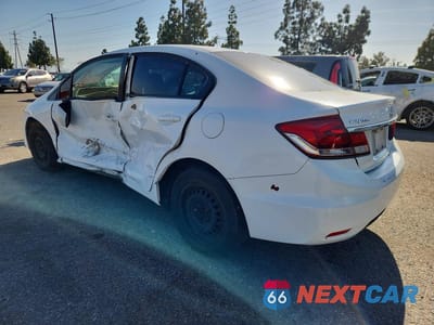 Drugie zdjęcie samochodu z przodu: 2013 HONDA CIVIC LX VIN:19XFB2F54DE274155 - miniatura