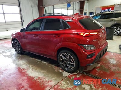 Drugie zdjęcie samochodu z przodu: 2022 HYUNDAI KONA N LINE VIN:KM8K3CA31NU870510 - miniatura