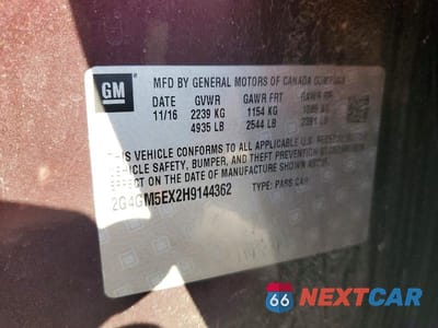 Zdjęcie 12 z 12 samochodu: 2017 BUICK REGAL VIN:2G4GM5EX2H9144362 - miniatura