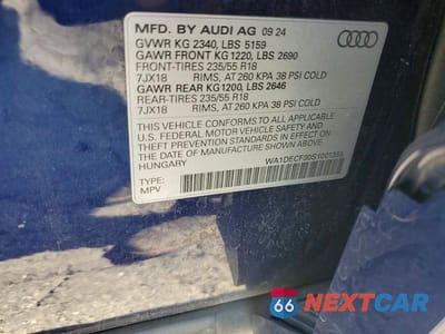 Zdjęcie 13 z 13 samochodu: 2025 AUDI Q3 PREMIUM S LINE 45 VIN:WA1DECF30S1001355 - miniatura