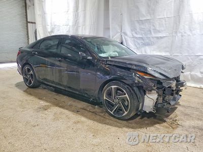 Czwarte zdjęcie samochodu z boku: 2023 HYUNDAI ELANTRA N LINE VIN:KMHLR4AF1PU627625 - miniatura