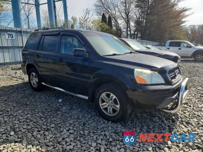 Czwarte zdjęcie samochodu z boku: 2004 HONDA PILOT EXL VIN:2HKYF187X4H605001 - miniatura