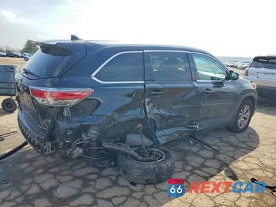 Trzecie zdjęcie samochodu z tyłu: 2015 TOYOTA HIGHLANDER XLE VIN:5TDJKRFH1FS217630 - miniatura