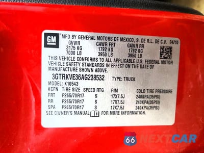 Zdjęcie 13 z 13 samochodu: 2010 GMC SIERRA K1500 SLE VIN:3GTRKVE36AG238532 - miniatura
