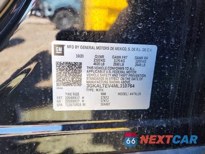 Zdjęcie 13 z 13 samochodu: 2021 GMC TERRAIN SLE VIN:3GKALTEV4ML310764 - miniatura