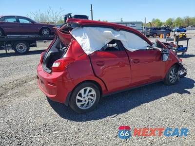Trzecie zdjęcie samochodu z tyłu: 2018 MITSUBISHI MIRAGE SE VIN:ML32A4HJ6JH012413 - miniatura