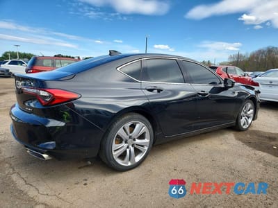 Trzecie zdjęcie samochodu z tyłu: 2021 ACURA TLX TECHNOLOGY VIN:19UUB6F47MA004119 - miniatura