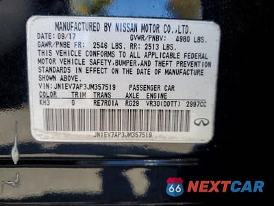 Zdjęcie 12 z 12 samochodu: 2018 INFINITI Q50 3.0T LUXE VIN:JN1EV7AP3JM357519 - miniatura