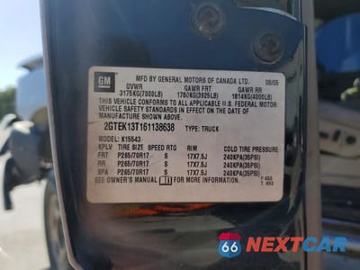 Zdjęcie 13 z 13 samochodu: 2006 GMC NEW SIERRA K1500 VIN:2GTEK13T161138638 - miniatura