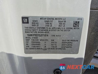 Zdjęcie 13 z 13 samochodu: 2012 GMC ACADIA DENALI VIN:1GKKVTED7CJ371814 - miniatura