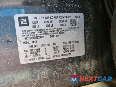 Zdjęcie 13 z 13 samochodu: 2021 CHEVROLET TRAX LS VIN:KL7CJKSB0MB336050 - miniatura