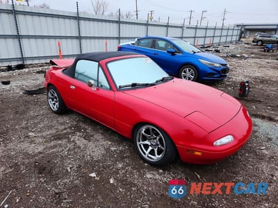 Czwarte zdjęcie samochodu z boku: 1990 MAZDA MX-5 MIATA VIN:JM1NA3515L0104977 - miniatura