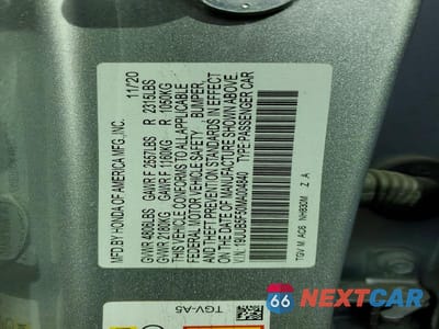 Zdjęcie 12 z 12 samochodu: 2021 ACURA TLX TECH A VIN:19UUB5F50MA004840 - miniatura