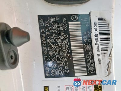 Zdjęcie 12 z 12 samochodu: 2010 LEXUS IS 250C BASE VIN:JTHFF2C29A2509705 - miniatura