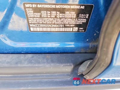 Zdjęcie 12 z 12 samochodu: 2022 MINI COOPER COUNTRYMAN VIN:WMZ23BR05N3N64781 - miniatura