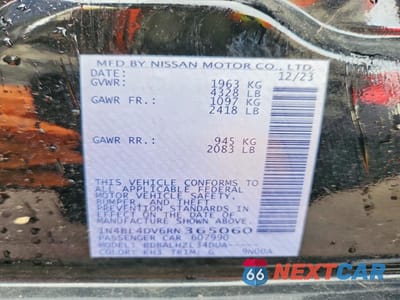 Zdjęcie 13 z 13 samochodu: 2024 NISSAN ALTIMA SV VIN:1N4BL4DV6RN365060 - miniatura