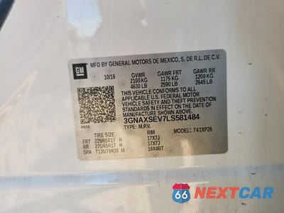 Zdjęcie 13 z 13 samochodu: 2020 CHEVROLET EQUINOX LS VIN:3GNAXSEV7LS581484 - miniatura