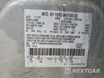 Zdjęcie 13 z 13 samochodu: 2024 FORD MAVERICK LARIAT VIN:3FTTW8M36RRA15355 - miniatura