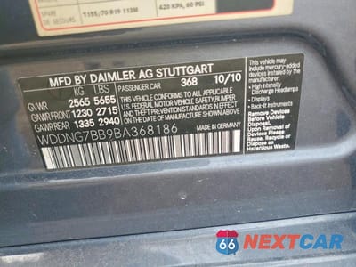 Zdjęcie 12 z 12 samochodu: 2011 MERCEDES-BENZ S 550 VIN:WDDNG7BB9BA368186 - miniatura