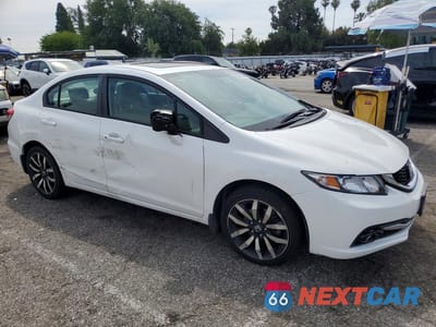 Czwarte zdjęcie samochodu z boku: 2015 HONDA CIVIC EXL VIN:19XFB2F97FE245044 - miniatura