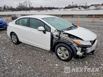 Czwarte zdjęcie samochodu z boku: 2013 HONDA CIVIC LX VIN:19XFB2F50DE081727 - miniatura