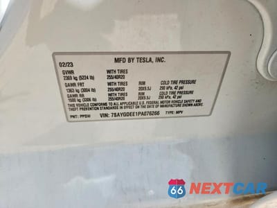 Zdjęcie 12 z 12 samochodu: 2023 TESLA MODEL Y VIN:7SAYGDEE1PA076266 - miniatura