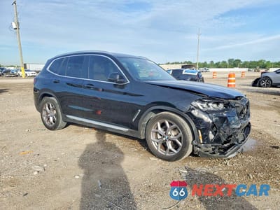 Czwarte zdjęcie samochodu z boku: 2023 BMW X3 XDRIVE30I VIN:WBX57DP08PN215012 - miniatura