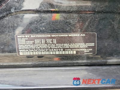 Zdjęcie 12 z 12 samochodu: 2012 BMW 328 I VIN:WBA3A5C59CF344018 - miniatura