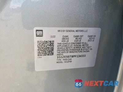 Zdjęcie 12 z 12 samochodu: 2023 CHEVROLET MALIBU PREMIER VIN:1G1ZE5ST8PF134333 - miniatura