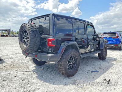 Trzecie zdjęcie samochodu z tyłu: 2022 JEEP WRANGLER UNLIMITED SAHARA VIN:1C4HJXEN8NW121232 - miniatura