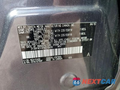 Zdjęcie 14 z 14 samochodu: 2015 TOYOTA RAV4 LIMITED VIN:2T3DFREV3FW319499 - miniatura
